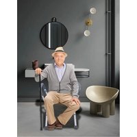 NEWEST Shower Chair, Shower Stool HDPE Blowing-Molding Seat Adjustable 37-49cm, Shower Chair with Arms 150kg X-Shaped Structure, Detachable Armrests