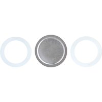 Stovetop Espresso Maker Replacement Silicone 4 Cup Size Gasket Seals and Filter Screen For Easyworkz Moka Pot