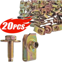 Self-tapping Screw Fasteners Auto Body Bolts U-nut Clip M6 Engine Cover Splash Shield Bumper Fender Liner Fastener Rivet Screw