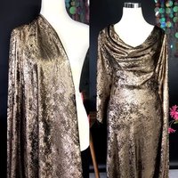 Super soft velvet special bronzing fabric metallic bronzing flash dress performance wear fashion designer fabric
