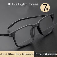 Blaulicht blockiert Luxus reines Titan Lesebrille Männer Frauen ultraleichte tr90 optische Rahmen Brille quadratische Brille