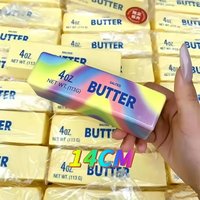 Elastic butter stick slow rebound toy cheese shape decompression game funny decompression prank squeezing toy to relieve anxiety