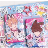 Lying Puppies Get Eaten Anime Costumes Badges Pins Rio Ryu Women Brooch Fashion Cartoon Cosplay Brooches for Bag Accessorie Gift