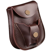 Slingshot Steel Ball Carrying Storage Bag Black/brown Handmade Leather Multifunctional Magnetic Suction Integrated Waist Bag