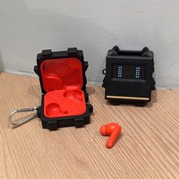 For CMF BY Nothing Buds Pro2 Silicone Soft Black Robot Protection Case Anti Fall Dustproof Charging Compartment Protective Shell