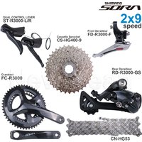 SHIMANO SORA R3000 2x9 Speed Groupset with ST-R3000 FD-R3000 RD-R3000 CS-HG400-9 Cassette Sprocket Chain FC-R3000 Original