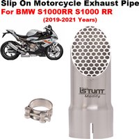 AliExpress Racing isTunt Modify Motorcycle Exhaust Pipe 60.5MM Muffler System Escape Moto GP Bike Middle Connection Tube For BMW S1000RR S1000 RR 2019 2020 2021