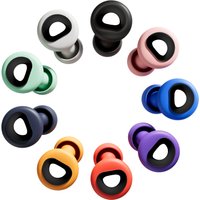Reusable Silicone Ear Plugs with 6 Replacement Tips Noise Reduction Earplugs in Small Medium Large Sizes for Sleep Swimming Trav