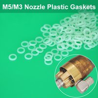 50PCS M5 M3 Hydraulic Nozzle Plastic Sealing Gaskets For RC Hydraulic Cylinder, Tank, Valve Block Excavator, Dump Truck Model