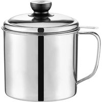 Bacon Grease Container Kitchen Oil Container Can with Strainer for Store Meat Frying Oil and Cooking Grease Storage