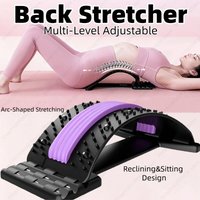 Back Stretcher Multi-Level Adjustable Massager Waist Neck Fitness Lumbar Cervical Spine Cervical Spine Support Massager Lying
