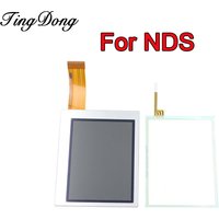 1PC Replacement Top Bottom LCD Screen & Touch Screen Digitizer Panel For NDS Console Repair Part