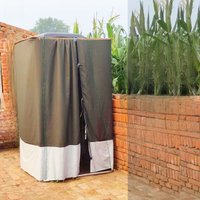 Outdoor Shower Tent Square Waterproof Sunshade Camping Bathing Shelter Portable Aluminium Frame for Construction Site Use