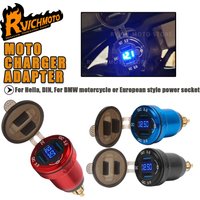 F 800 650 GS Dual USB Charger Adapter 12V QC3.0 Type-C LED Display For Ducati For tiger 900 850 For BMW F800GS R1300GS R1200GS