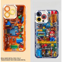 Game Super Marios Building Blocks Phone Case For Iphone 16 Pro Max 11 12 13 14 15 Pro Max 16 15 Plus 13 12 Mini 7 8 X XS Cover
