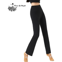 Women Dancewear Pant Viscose Slim Trousers Elastic High Waist Chinese Classical Dance Clothes A Line Daily Practice Capri 2XL
