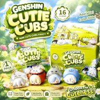 Original Genshin Impact Beast Party Mini-Figuren Ornamente Überraschungstüte Anime-Merch Blindbox Figur Sammlerstücke Spielzeug Überraschungsgeschenk