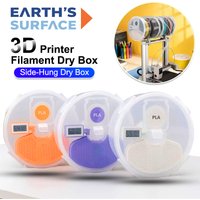 Airtight Wall Hanging 3D Filament Dry Box Humidity Temperature Meter Equipped Smooth Feeding 1KG Filament Drying Storage Holder