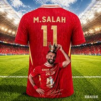 M.SALAH 3DPrint Sport Quickdry Breatha Men Football Shirt T-Shirt Outdoor Casual Club Team Training Parent-child Clothing Summer