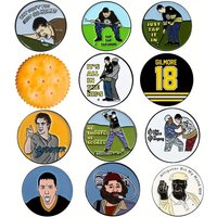 12 counts Funny Happy Gilmore Golf Ball Marker Sets 12 Different Patterns Styles Golf Accessories for Men Golfers Dad Boyfriend