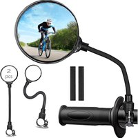 Universal Flexible Convex Rearview Mirror for Bicycles Adjustable Wide Vision Reflector Essential MTB Cycling Accessories