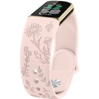 Silicone Flower Engraved Band For Fitbit Charge 5 6 Strap Bracelet Sport Watchband For Fitbit Charge 6/5 Strap Wristband