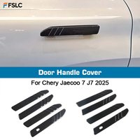 ⭐Genuine⭐ Car Decoration Door Handle Cover For Chery Jaecoo 7 J7 2025 Cars Accessories Carbon Fiber Black Exterior Styling