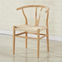 Y Stuhl Massivholz Nordic Einfache Moderne Esszimmer Stuhl Casual Armlehne Rückenlehne Hause Holz Chinesischen Rattan Studie