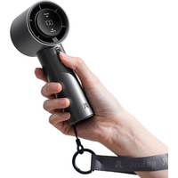 JISULIFE Handheld Fan Pro1 S- Extreme Cooling Output: 1-100 Speed Scroll Wheel, Metal Body, Digital Display,5000mAhPortable Fan