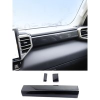 Carbon Fiber Interior Center Console Strips Trims Moulding For Toyota Tundra Sequoia 2022 2023 2024 2025