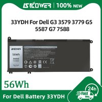 SKOWER 56Wh 33YDH Battery For Dell G3 3579 3779 G5 5587 G7 7588 Inspiron 15 7577 17 7778 7786 Latitude 3380 3490 Vostro 15-7580