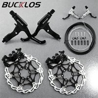 AliExpress BUCKLOS Bucklos Mountian Bike Brake Wire Pulling Bicycle Disc Brake Caliper and Lever 160Mm Rotor Cycling Brake Set with Pads Bike Parts