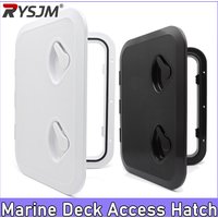 Marine Deck Access Hatch White/Black Rectangular Deck Cover, Inspection Hatch, Hatch Cover, Boat Access 360X240MM, 420X290MM