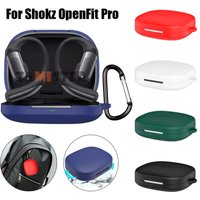 Silicone Case Cover For Shokz OpenFit Pro Wireless Earphones Protector Shockproof Protective Sleeve Shell Housing Skin With Hook