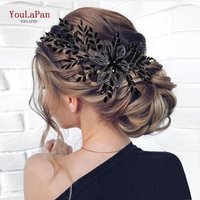 YouLaPan Wedding Rhinestone Headpiece Bridal Headwear Fashion Hair Jewelry Woman Head Piece Shining Bride Hair Accessories HP895
