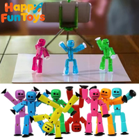 Suction Cup Toys Sticky Robbot Toys for Children Deformable Action Figure Sucker Toys for Kids Boys Girls Gifts