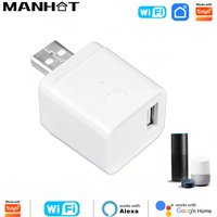 WIFI Smart Micro USB Adaptor Switch 5V Power Adaptor Plug Works with Tuya/Smart Life Alexa Google Home Voice Timing Control