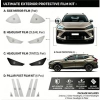 Protective Transparent TPU For Seat Cupra Formentor 2024 2025 Headlight Rearview B Pillars Paint Protection Film Anti-scratch