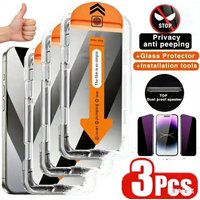 1-3PCS One-Step Install Privacy Screen Protector for Samsung Galaxy S26 S26Ultra S26Plus S26Edge, 9H Anti-Scratch Tempered Glass