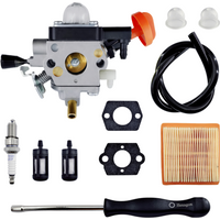 4180-120-0615 Carburetor Air Filter Kit for STIHL FS91R FS91 FC91 FS111 FC111 KM91R KM111R HT102 FC96 Trimmer Brushcutter Carb