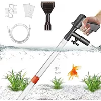 Manual Water Changer Fish Tank Cleaning Tool Aquarium Sand Gravel Cleaner Siphon Principle fish tank accessories