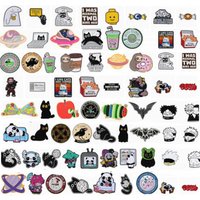 20/50pcs Random Mix Wholesale Cartoon Series Enamel Pin Brooch Bulk Lapel Pin Badges Clothing Accessories