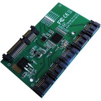 SATA Expansion Card 1 To 5 Port SATA3.0 Controller Card Motherboard SATA Port Multiplier Riser Card HUB Adapter Durable
