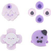 Candlelight Ghost Silicone Thumb Grips & Button Covers compatible with Switch 2 – NS2 Themed Anti-Slip Joystick Caps for Joy-Con