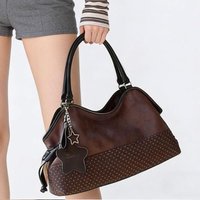 Fashion PU Leather Splicing Tote Bag Handbag 2026 New Women's Bag Underarm Bag Shoulder Bag