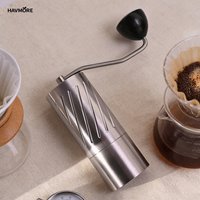 NEW High Quality Portable 420 Stainless Steel 7-Star Conical Burr Manual Hand Coffee Grinder