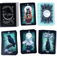 Witch'S Familiar Runic Oracle 24 Card Indie Tarot Deck Runes Rune Cards Animal Oracle Animal Tarot Cards Viking Runes