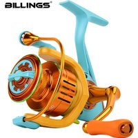 BILLINGS Spinning Reel 1000-6000 Series Fishing Reels Max Drag 10KG Gear Ratio 5.0:1/4.7:1 Carretilha with Metal Spool&Rocker