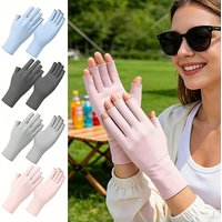Anti UV Gloves Gel Professional Protection Gloves For ManicuresProtect Hands Nail Art Stretchy Fingerless Glove For Home Outdoor