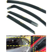 4pcs/set Wind Rain Sun Guard Deflectors Tint For Ford Puma SUV 2019-up Side Window Protector Sheet Tea translucent